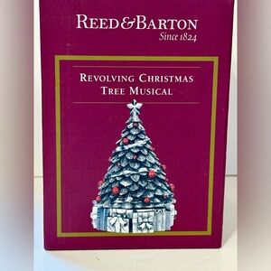 Reed & Barton Topiary Tree Revolving Musical Christmas Tree ornament